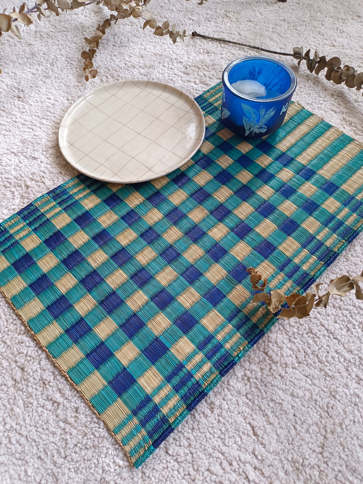 Placemat L Khaomar Navy blue