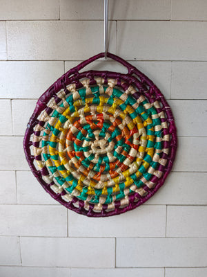 Trivet Round_Purple green orange