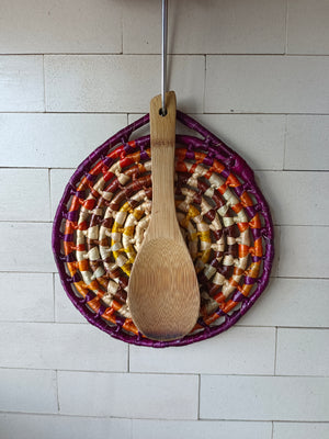 Trivet Round_Purple orange