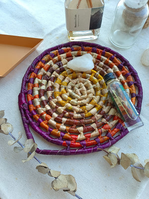 Trivet Round_Purple orange