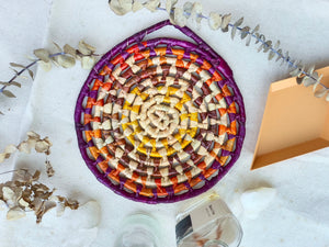 Trivet Round_Purple orange