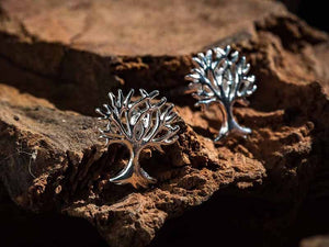 Wholesale 1/3 pcs Tree Of Life Earring Holders Studs Sterling Silver 925 Trendy Mindfulness Gift Yoga Jewelry Gift Jewelry nickle free