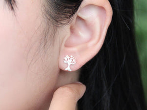 Wholesale 1/3 pcs Tree Of Life Earring Holders Studs Sterling Silver 925 Trendy Mindfulness Gift Yoga Jewelry Gift Jewelry nickle free