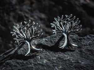 Wholesale 1/3 pcs Tree Of Life Earring Holders Studs Sterling Silver 925 Trendy Mindfulness Gift Yoga Jewelry Gift Jewelry nickle free