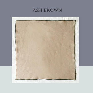 Wholesale set of 2/ 12PCS Classic Eco-Friendly Napkin - pure 100% cotton - Ash brown