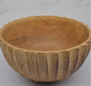 Wholesale 1/ 3PCS Natural Handmade Mango carved bowl